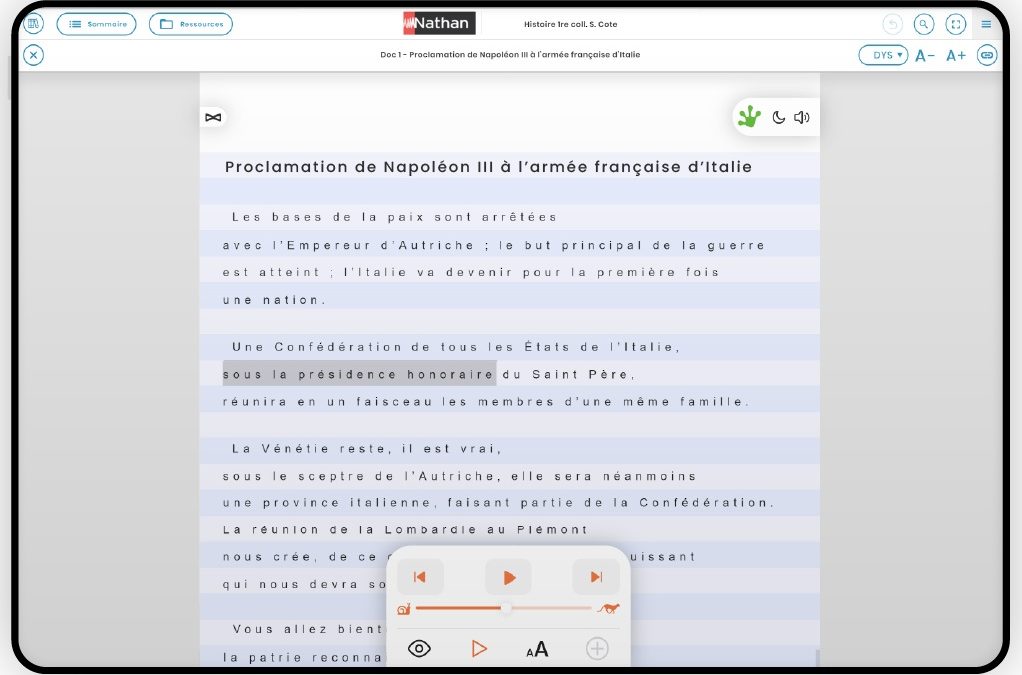 Manuels scolaires numériques adaptés aux lecteurs DYS : un premier lot de manuels inclusifs bientôt disponible
