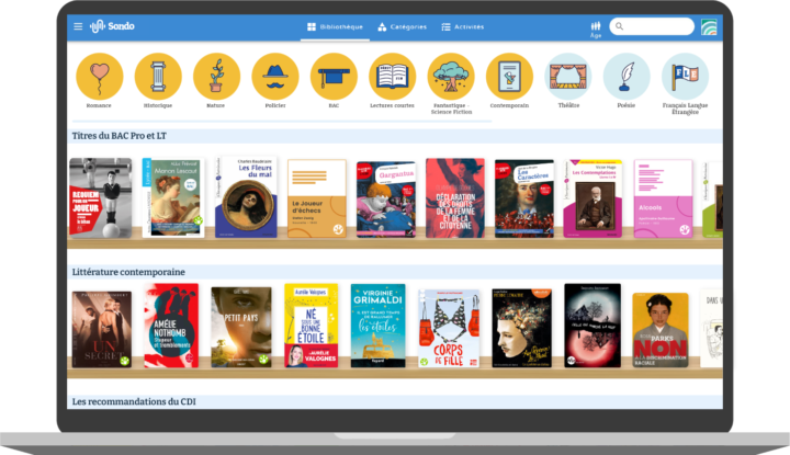 La plateforme SONDO sur ordinateur