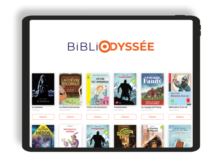 La plateforme BibliOdyssée disponible sur tablette