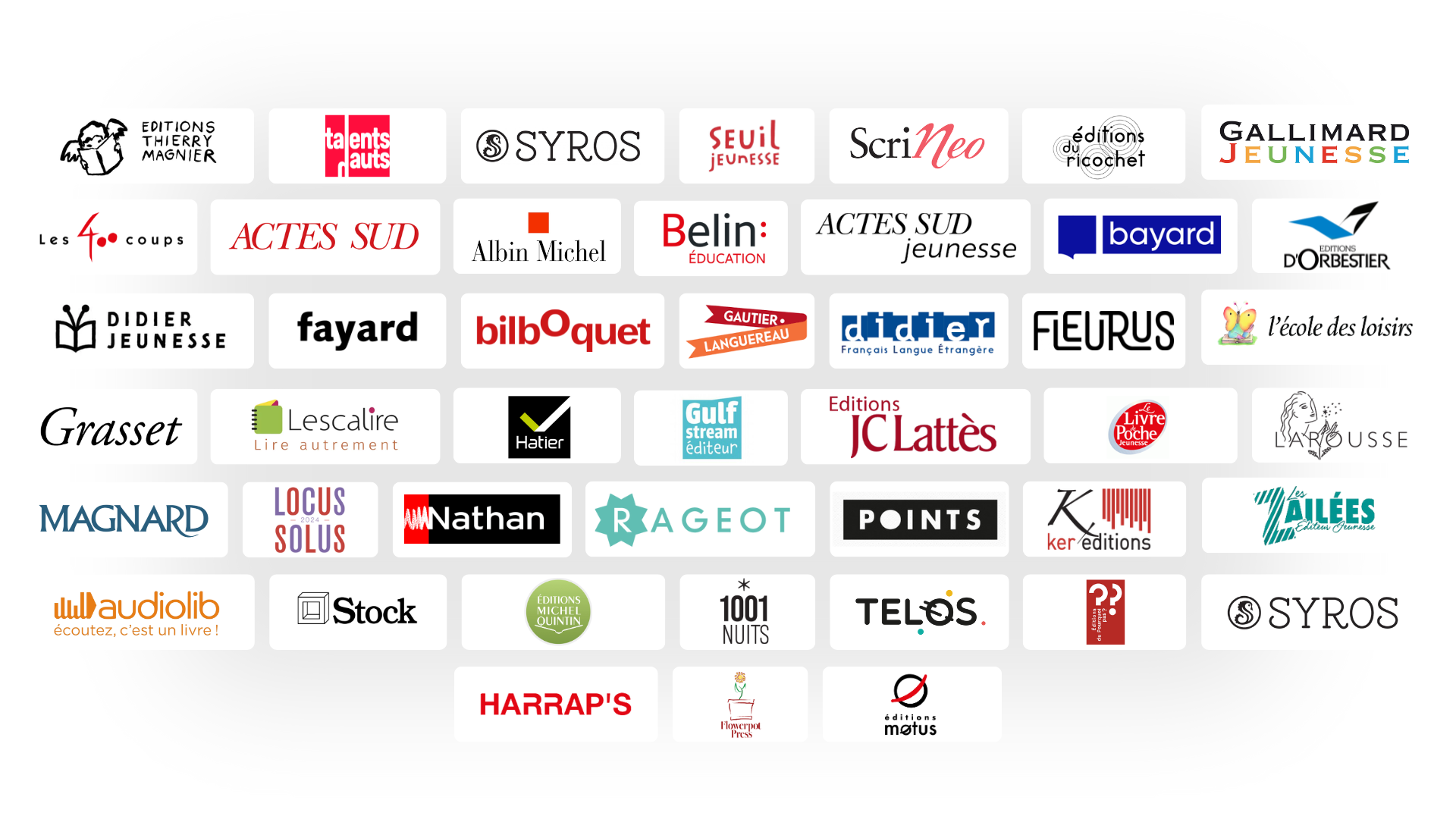 éditeurs partenaires