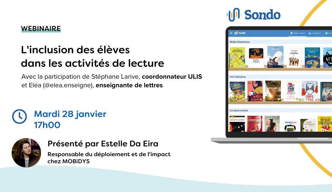 Webinaire SONDO –  Pratiquer des activités de lecture inclusives