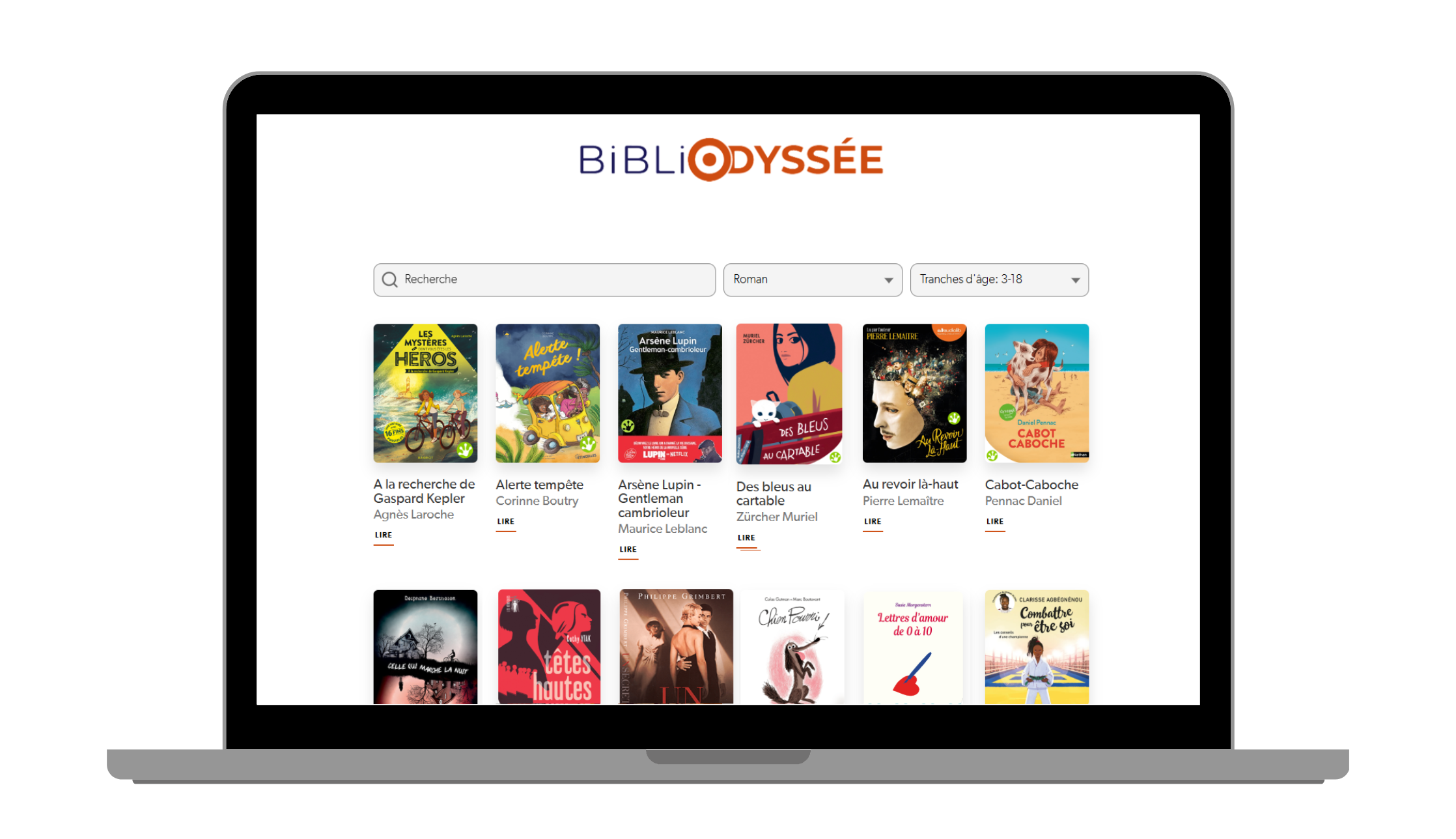 BibliOdyssée mock-up
